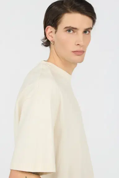 Roberto Cavalli Beige T-Shirt With Logo | Thumbnail 5