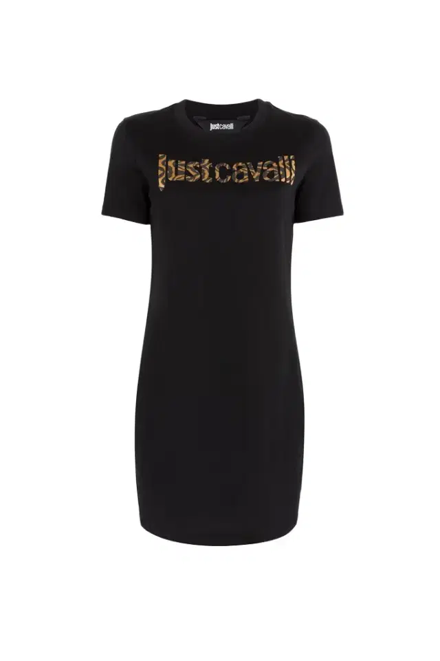 Roberto Cavalli Just Cavalli Logo-Print Mini Dress
