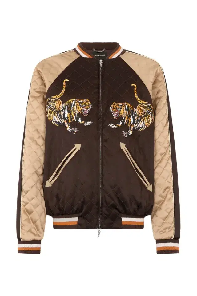 Roberto Cavalli Bomber Jacket With Tigers