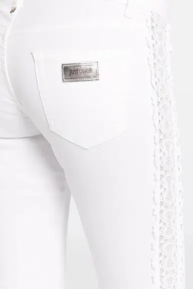Roberto Cavalli Just Cavalli Lace Side Stripe Jeans | Thumbnail 4
