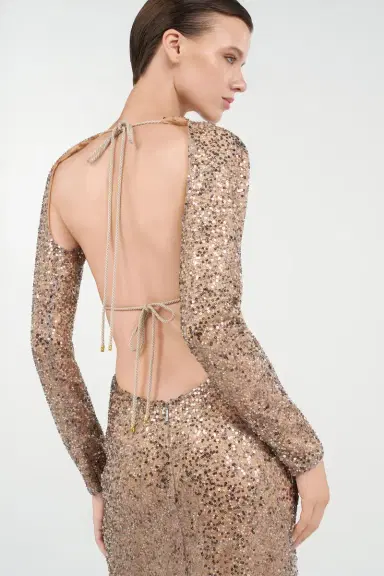 Roberto Cavalli Midi Dress With Sequins | Thumbnail 6 Roberto Cavalli Midi Dress With Sequins | Thumbnail 6