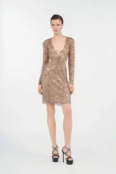 Roberto Cavalli Midi Dress With Sequins | Thumbnail 7 Roberto Cavalli Midi Dress With Sequins | Thumbnail 7