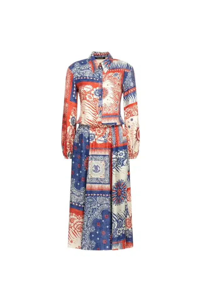 Roberto Cavalli Bandana Print Maxi Dress
