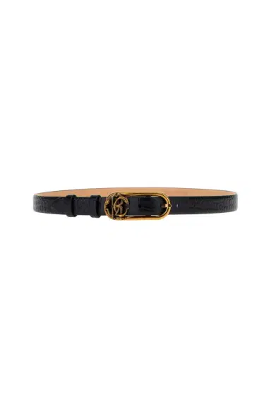 Roberto Cavalli Leather belt with Monogram Mirror Snake | Thumbnail 1 Roberto Cavalli Leather belt with Monogram Mirror Snake | Thumbnail 1