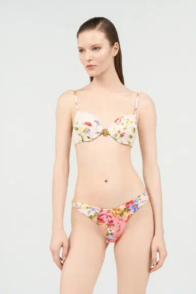 Roberto Cavalli Miami Flowers Print Bikini Top | Thumbnail 2 Roberto Cavalli Miami Flowers Print Bikini Top | Thumbnail 2