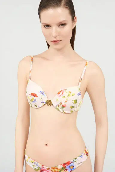 Roberto Cavalli Miami Flowers Print Bikini Top | Thumbnail 5 Roberto Cavalli Miami Flowers Print Bikini Top | Thumbnail 5