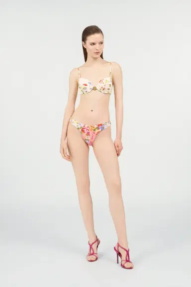 Roberto Cavalli Miami Flowers Print Bikini Top | Thumbnail 7 Roberto Cavalli Miami Flowers Print Bikini Top | Thumbnail 7