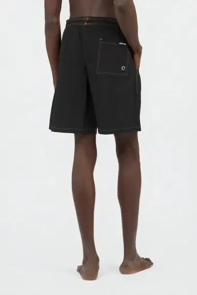 Roberto Cavalli Black Swimsuit Boxer Shorts With Contrast Stitching | Thumbnail 3