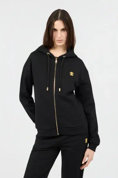 Roberto Cavalli Flaming Rose Print Sweatshirt Hoodie | Thumbnail 2 Roberto Cavalli Flaming Rose Print Sweatshirt Hoodie | Thumbnail 2