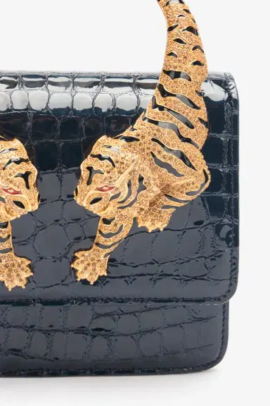 Roberto Cavalli Crocodile-Print Roar Bag | Thumbnail 4 Roberto Cavalli Crocodile-Print Roar Bag | Thumbnail 4