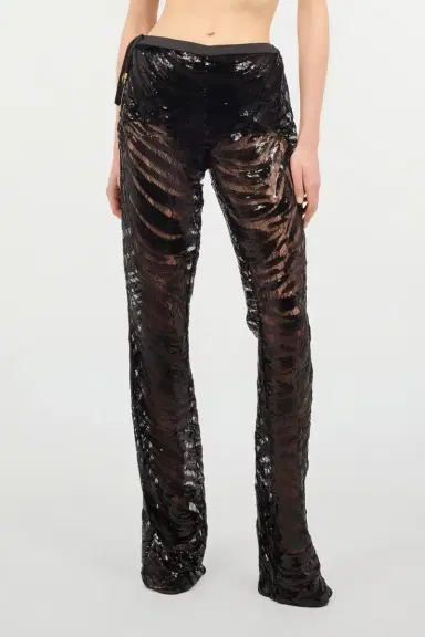 Roberto Cavalli Flared Pants With Zebra Pattern And Sequins | Thumbnail 2