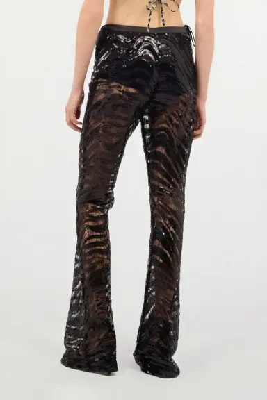 Roberto Cavalli Flared Pants With Zebra Pattern And Sequins | Thumbnail 3