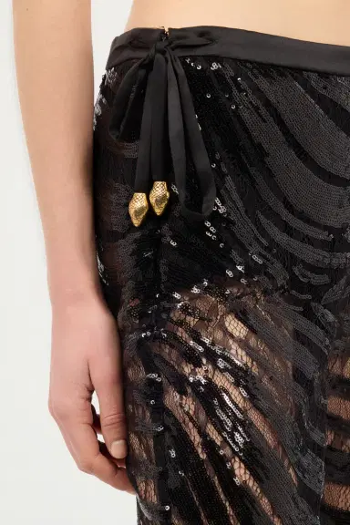 Roberto Cavalli Flared Pants With Zebra Pattern And Sequins | Thumbnail 5