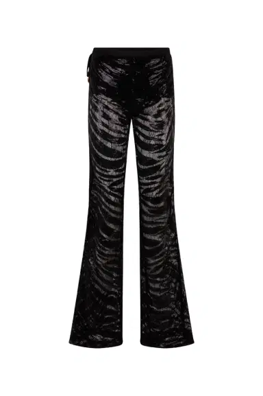 Roberto Cavalli Flared Pants With Zebra Pattern And Sequins | Thumbnail 1
