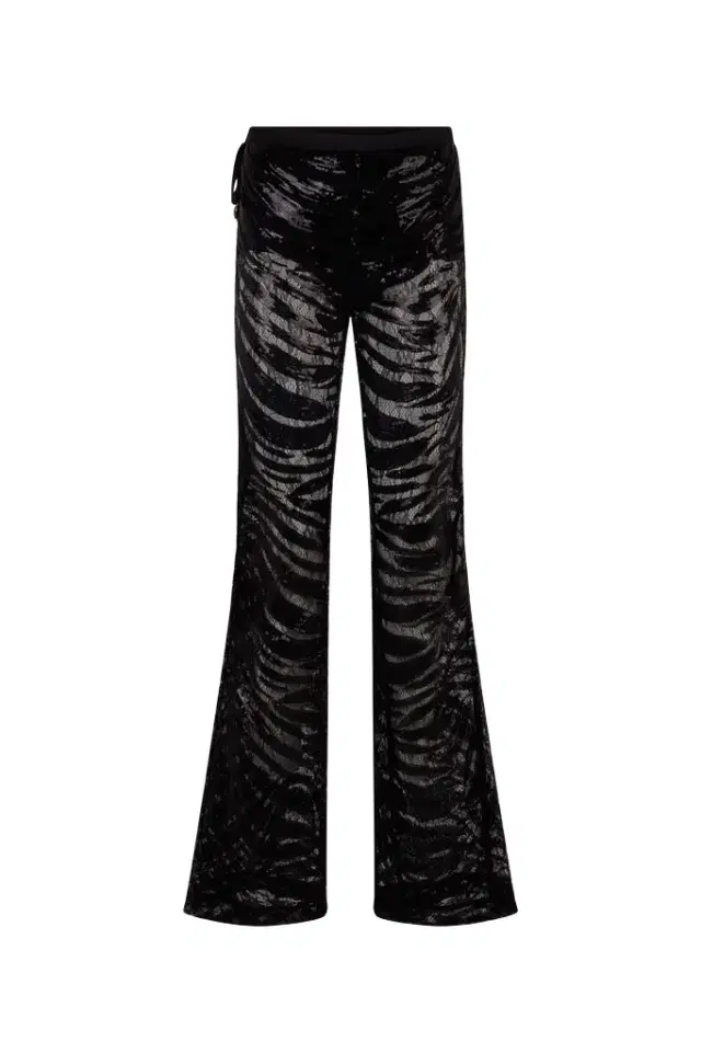 Roberto Cavalli Flared Pants With Zebra Pattern And Sequins