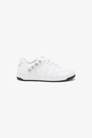 Roberto Cavalli White Low Top Sneakers | Thumbnail 2 Roberto Cavalli White Low Top Sneakers | Thumbnail 2