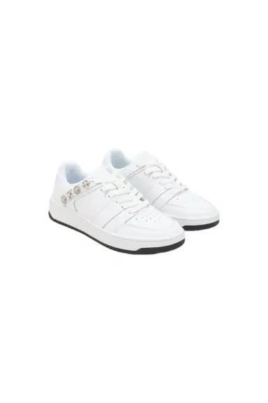 Roberto Cavalli White Low Top Sneakers | Thumbnail 1 Roberto Cavalli White Low Top Sneakers | Thumbnail 1