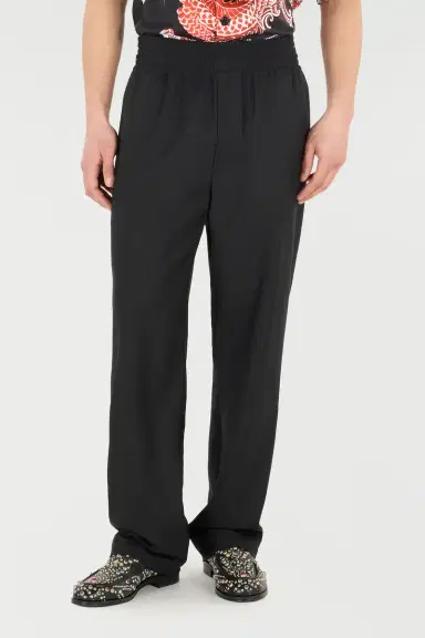Roberto Cavalli Loose Virgin Wool Pants | Thumbnail 2