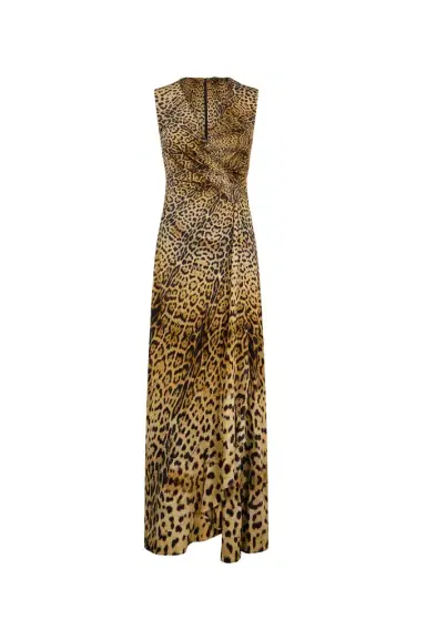 Roberto Cavalli Long Dress with Jaguar Skin Print | Thumbnail 1 Roberto Cavalli Long Dress with Jaguar Skin Print | Thumbnail 1