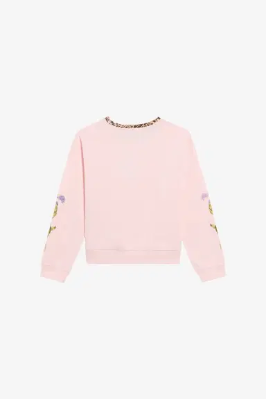 Roberto Cavalli Pink Cotton Sweatshirt | Thumbnail 2 Roberto Cavalli Pink Cotton Sweatshirt | Thumbnail 2
