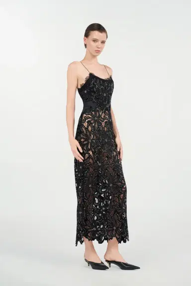 Roberto Cavalli Floral Lace Dress | Thumbnail 2