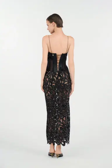 Roberto Cavalli Floral Lace Dress | Thumbnail 3