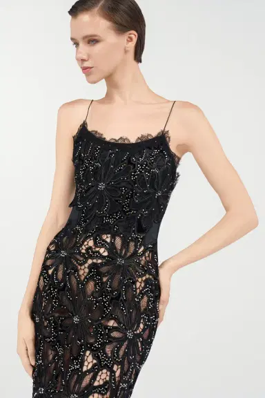 Roberto Cavalli Floral Lace Dress | Thumbnail 5