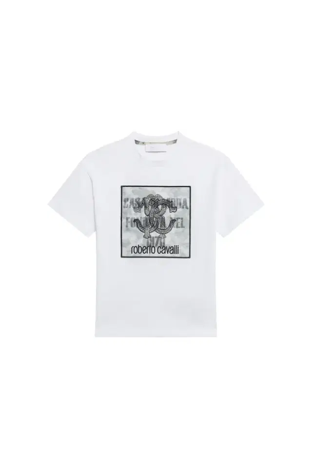 White T-shirt With Monogram RC