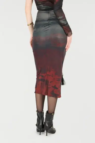 Roberto Cavalli Mottled-Effect Midi Skirt | Thumbnail 3