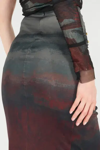 Roberto Cavalli Mottled-Effect Midi Skirt | Thumbnail 5