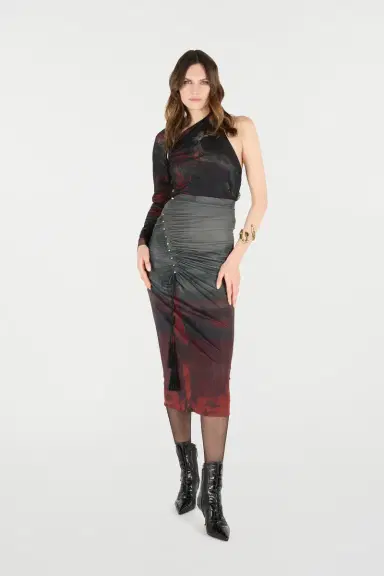 Roberto Cavalli Mottled-Effect Midi Skirt | Thumbnail 6