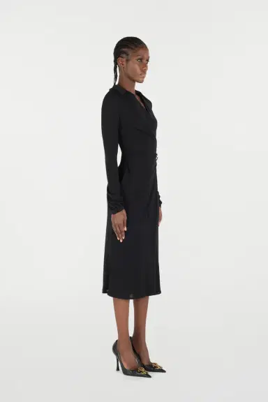 Roberto Cavalli Midi Dress With Mirror Snake Monogram | Thumbnail 2