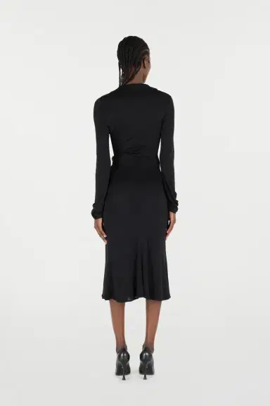 Roberto Cavalli Midi Dress With Mirror Snake Monogram | Thumbnail 3