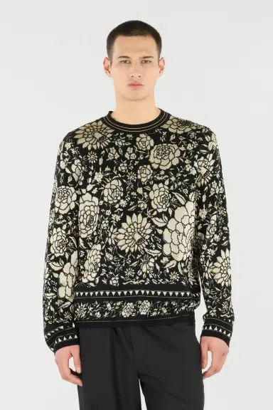 Roberto Cavalli Floral Wool-Blend Sweater | Thumbnail 2