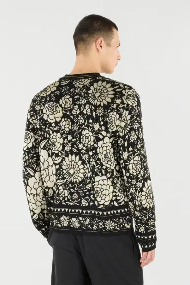 Roberto Cavalli Floral Wool-Blend Sweater | Thumbnail 3