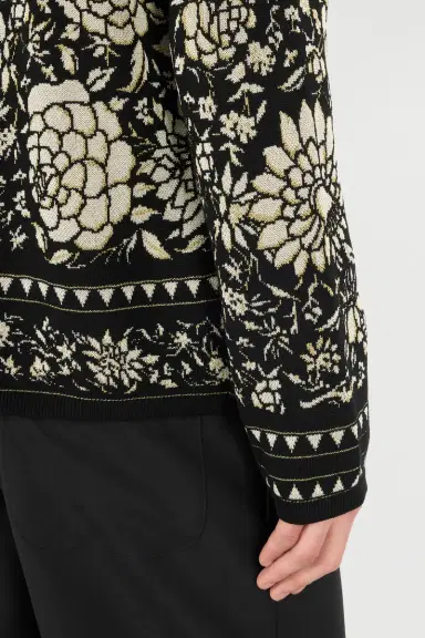 Roberto Cavalli Floral Wool-Blend Sweater | Thumbnail 6