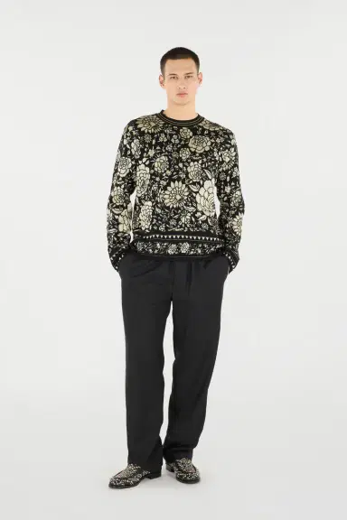 Roberto Cavalli Floral Wool-Blend Sweater | Thumbnail 7