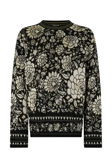 Roberto Cavalli Floral Wool-Blend Sweater | Thumbnail 1
