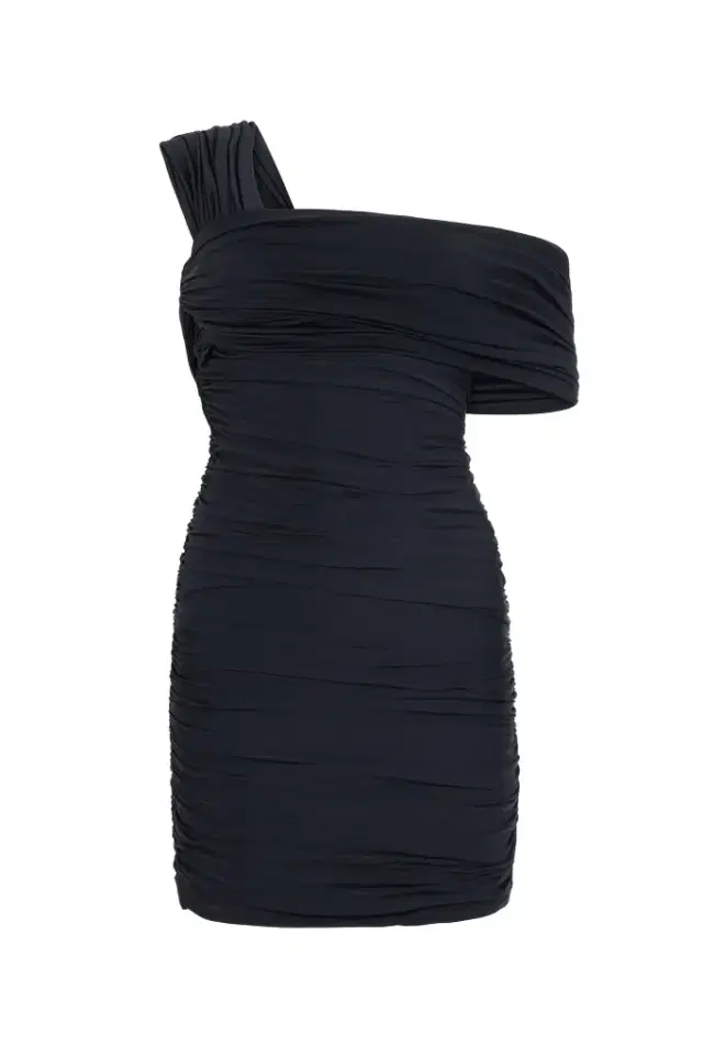 Roberto Cavalli Black Mini Dress With Ruffles