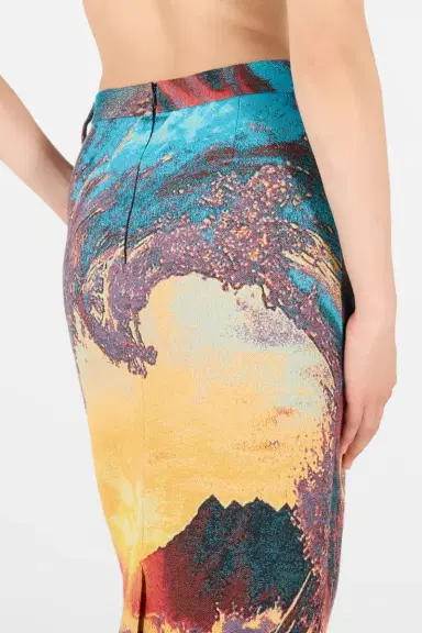 Roberto Cavalli Itaca Print Skirt | Thumbnail 5 Roberto Cavalli Itaca Print Skirt | Thumbnail 5