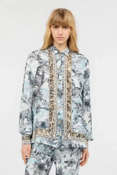 Roberto Cavalli Shirt With Python And Jungle Print | Thumbnail 2