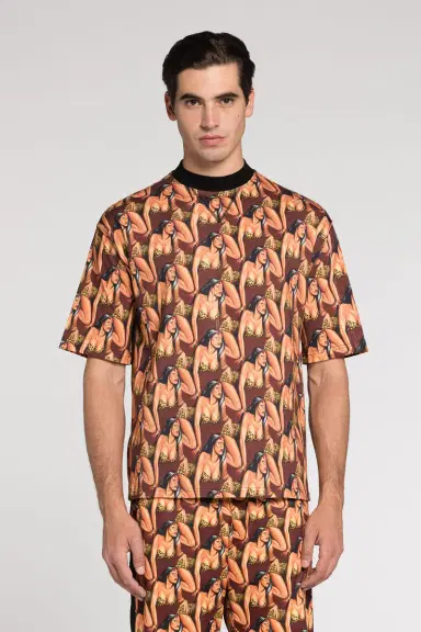 Roberto Cavalli Graphic-Print Cotton T-Shirt | Thumbnail 3
