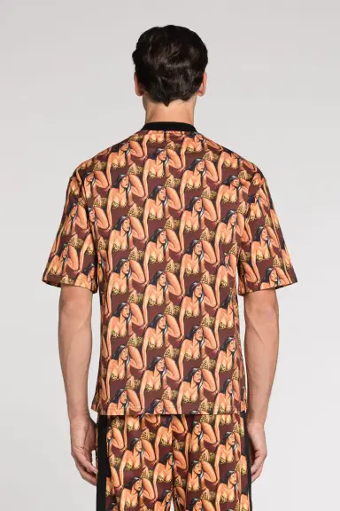 Roberto Cavalli Graphic-Print Cotton T-Shirt | Thumbnail 4