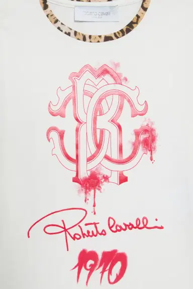 Roberto Cavalli Cotton T-shirt with print | Thumbnail 4