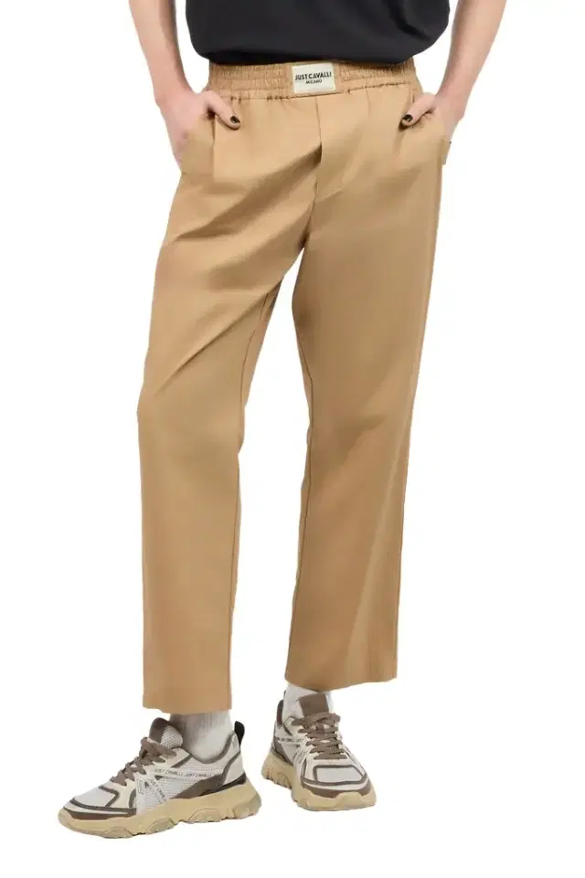 Roberto Cavalli Cotton Pants With Front Logo