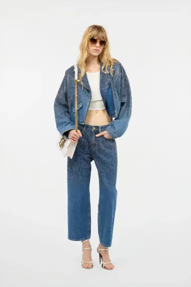 Roberto Cavalli Three-Quarter-Sleeve Crop Top | Thumbnail 6