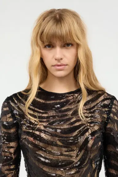 Roberto Cavalli Crop Top With Rhinestone-Detailed Zebra Design | Thumbnail 5