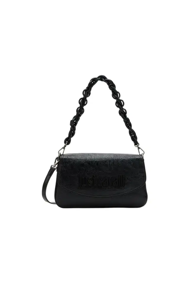 Roberto Cavalli Black Shoulder Bag