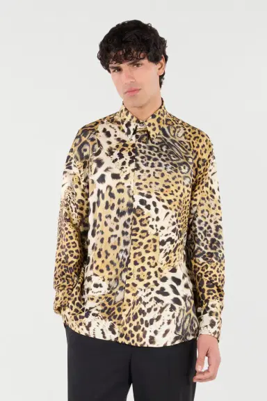 Roberto Cavalli Silk Shirt With Animal Prints | Thumbnail 2 Roberto Cavalli Silk Shirt With Animal Prints | Thumbnail 2