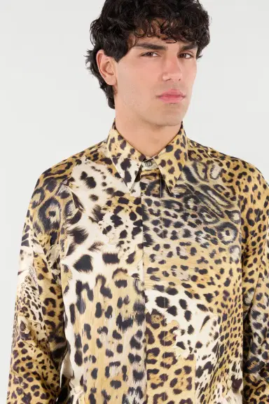 Roberto Cavalli Silk Shirt With Animal Prints | Thumbnail 5 Roberto Cavalli Silk Shirt With Animal Prints | Thumbnail 5